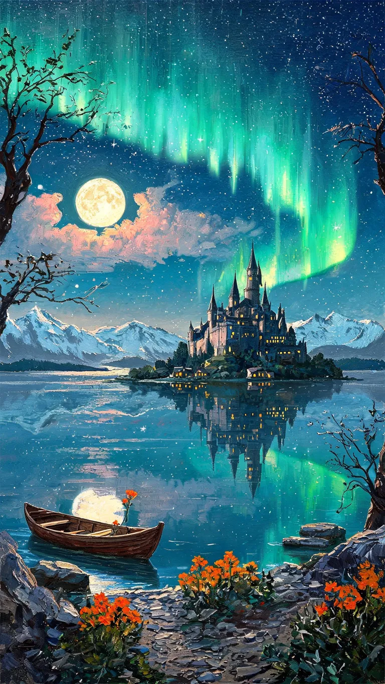 Ancient Gothic stone castle