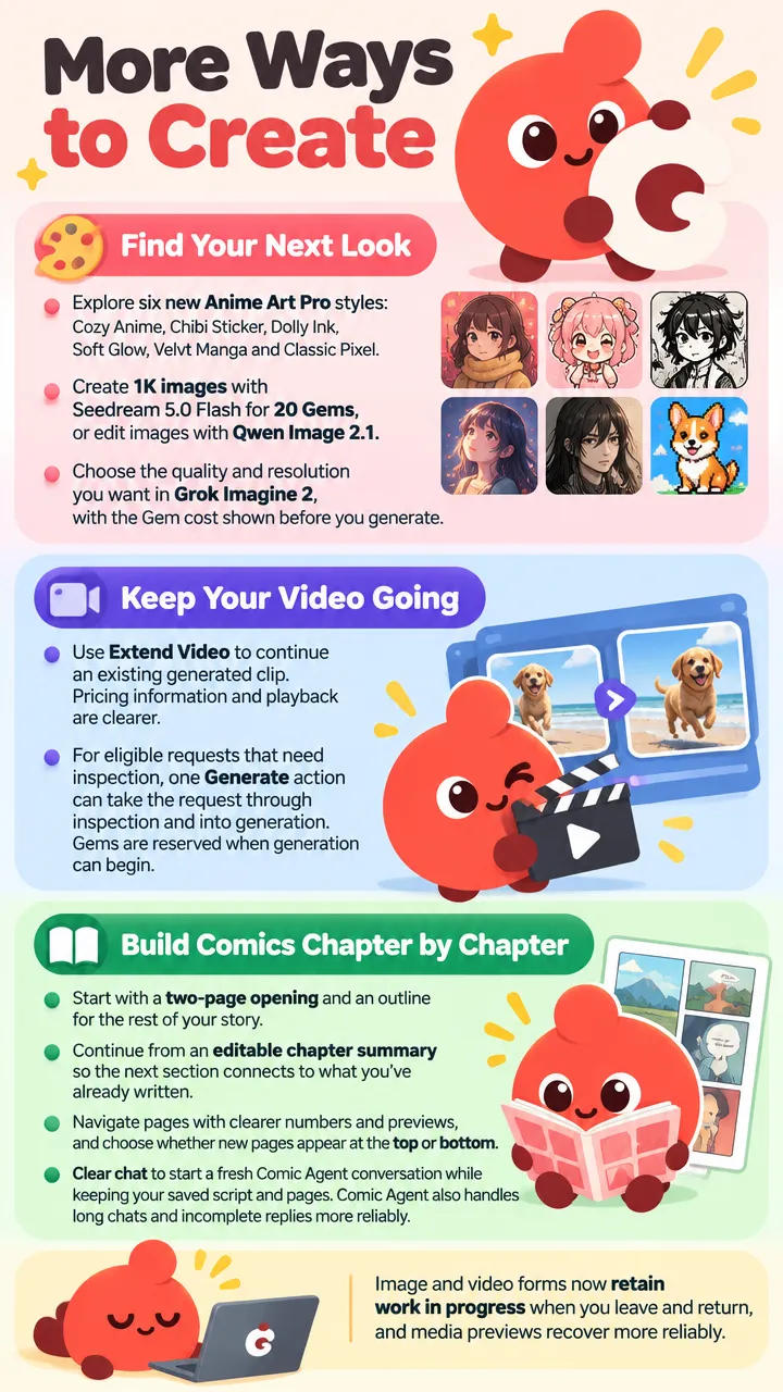 New Updates! More Ways to Create, image 1 of 1