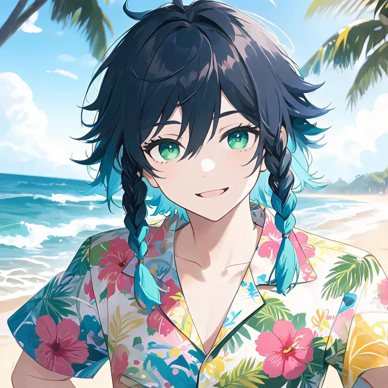 Genshin Impact Summer - Venti, image 1 of 1